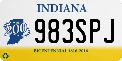 IN license plate 983SPJ