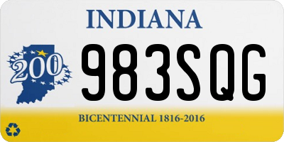 IN license plate 983SQG