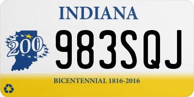 IN license plate 983SQJ