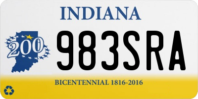 IN license plate 983SRA