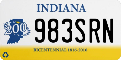 IN license plate 983SRN