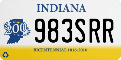 IN license plate 983SRR