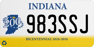 IN license plate 983SSJ