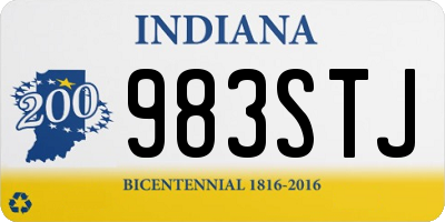 IN license plate 983STJ