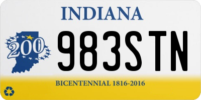 IN license plate 983STN