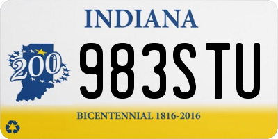 IN license plate 983STU