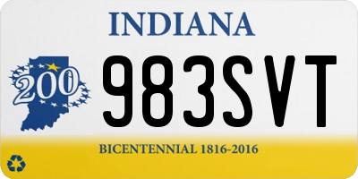 IN license plate 983SVT