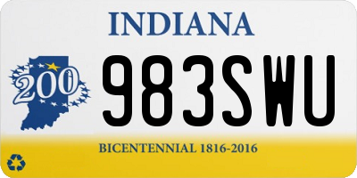 IN license plate 983SWU