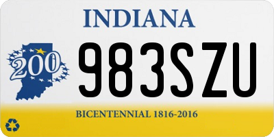 IN license plate 983SZU