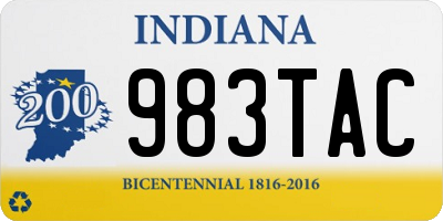 IN license plate 983TAC