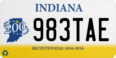 IN license plate 983TAE