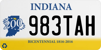 IN license plate 983TAH