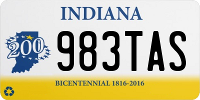 IN license plate 983TAS