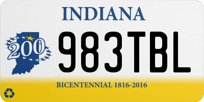 IN license plate 983TBL