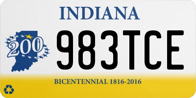 IN license plate 983TCE