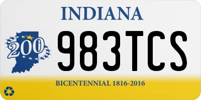 IN license plate 983TCS