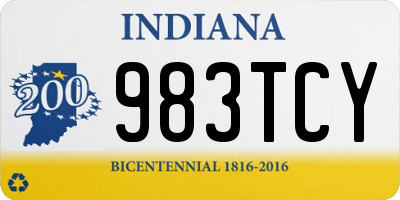 IN license plate 983TCY