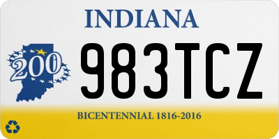 IN license plate 983TCZ