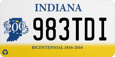 IN license plate 983TDI