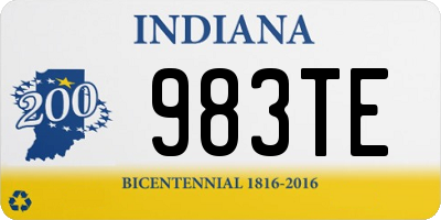 IN license plate 983TE