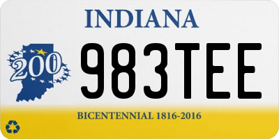 IN license plate 983TEE
