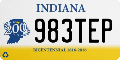 IN license plate 983TEP