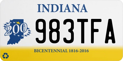 IN license plate 983TFA