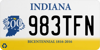 IN license plate 983TFN