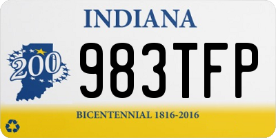 IN license plate 983TFP