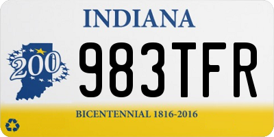 IN license plate 983TFR