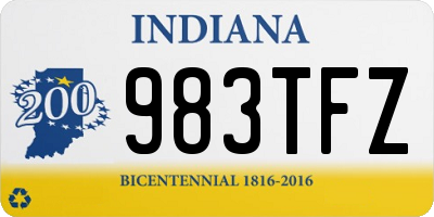 IN license plate 983TFZ