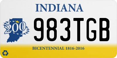 IN license plate 983TGB