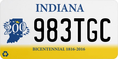 IN license plate 983TGC