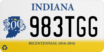 IN license plate 983TGG