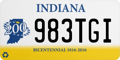 IN license plate 983TGI