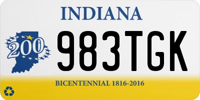 IN license plate 983TGK