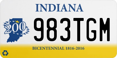 IN license plate 983TGM