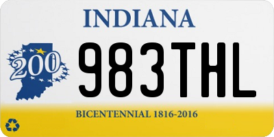 IN license plate 983THL