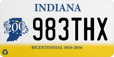 IN license plate 983THX