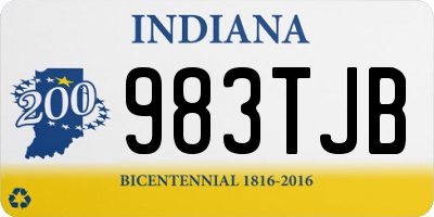 IN license plate 983TJB