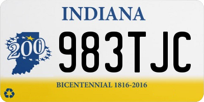 IN license plate 983TJC