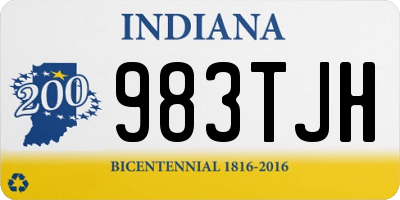 IN license plate 983TJH