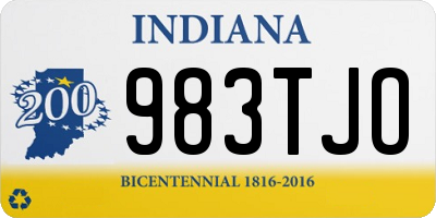 IN license plate 983TJO
