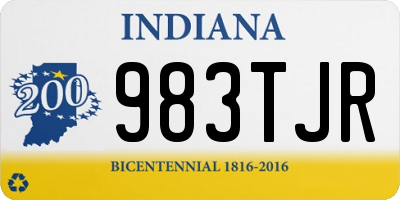 IN license plate 983TJR