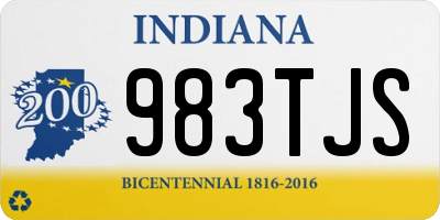 IN license plate 983TJS