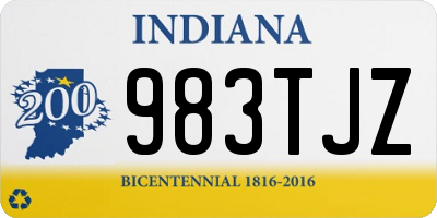 IN license plate 983TJZ