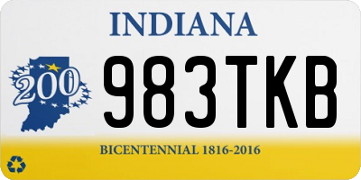 IN license plate 983TKB