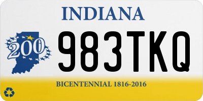 IN license plate 983TKQ