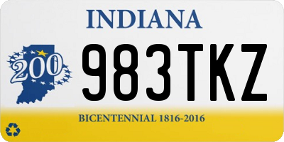 IN license plate 983TKZ