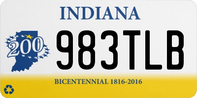 IN license plate 983TLB